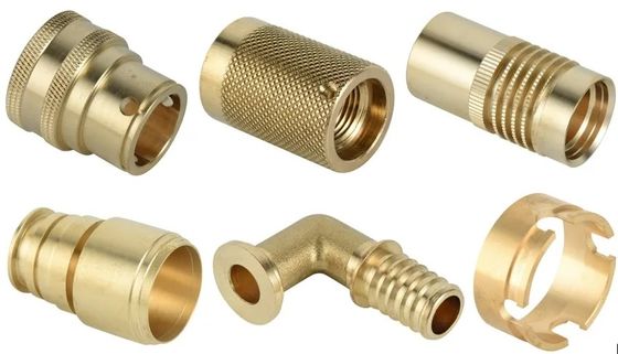 Точности частей CNC оборудования поворачивая подвергать механической обработке CNC латунной изготовленный на заказ латунный твердеет