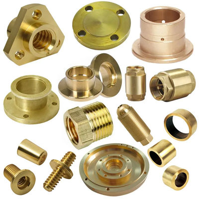 Части CNC точности латунные гальванизируют части CNC подвергая механической обработке медные